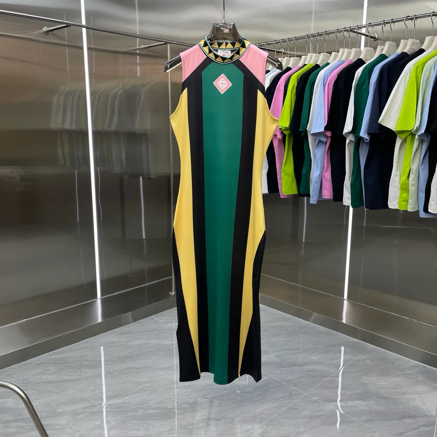 CASABLANCA Casablanca dress (women's clothing) Original development Upper body comfort Imported equipment Customized silk fabric OEM by domestic first-line brand Factory Impeccable workmanship Sizes: S M L XL
